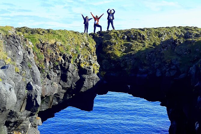 2-Day West | Lava Cave, Snæfellsnes & Silver Circle - Small Group - Arnarstapi’s harbor and the Lóndrangar cliffs