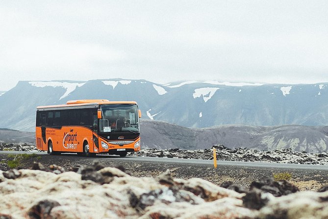Airport Transfer in Iceland from Keflavik Airport to Reykjavik City one way - The 45-minute ride toward Reykjavik