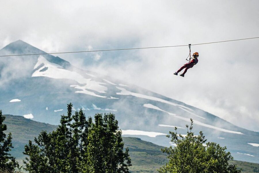Akureyri: Zipline Tour - The five rides and the short walks between them