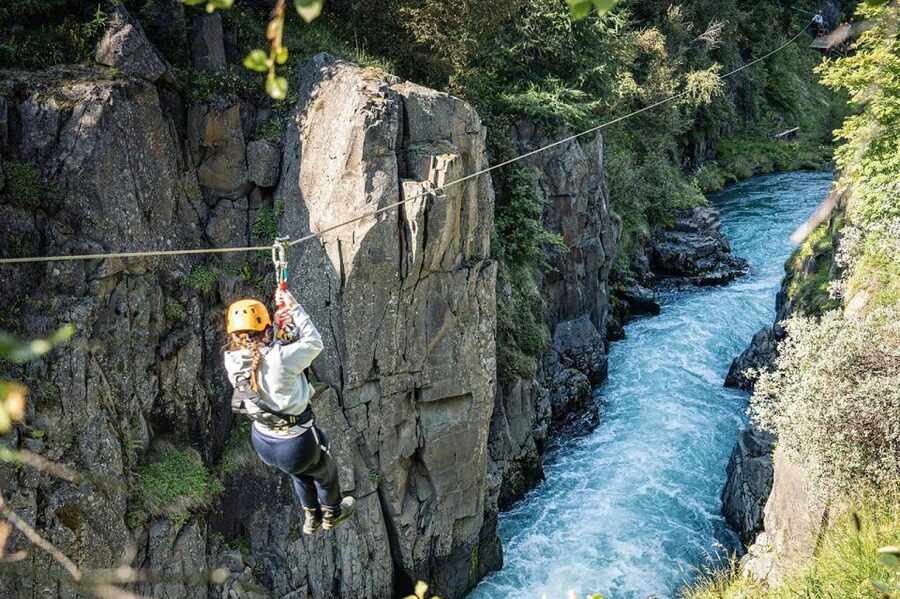 Akureyri: Zipline Tour - The scenery from above