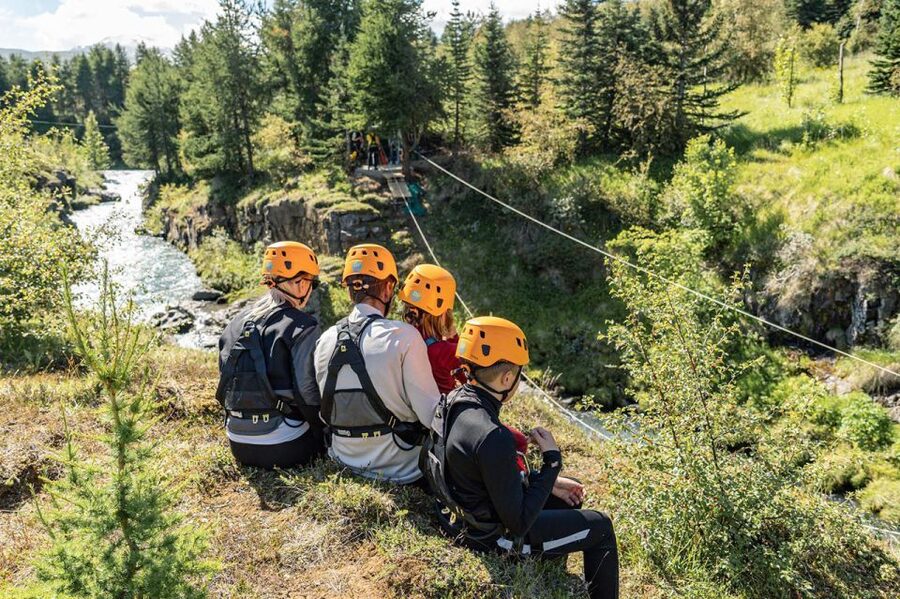 Akureyri: Zipline Tour - What happens from the base to the first platform
