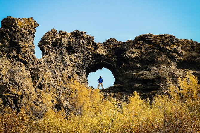 Cruise Tour Godafoss and Myvatn Lake and Dettifoss Small Group - Dimmuborgir turns an old lava lake into a walking maze