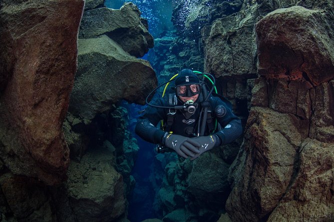Dive the Divide: Silfra Fissure Scuba Tour | Reykjavik Pickup - Getting ready in a dry suit