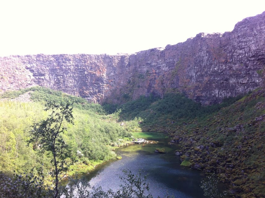 From Akureyri: Diamond Circle Tour with Waterfalls - Godafoss: a graceful first stop