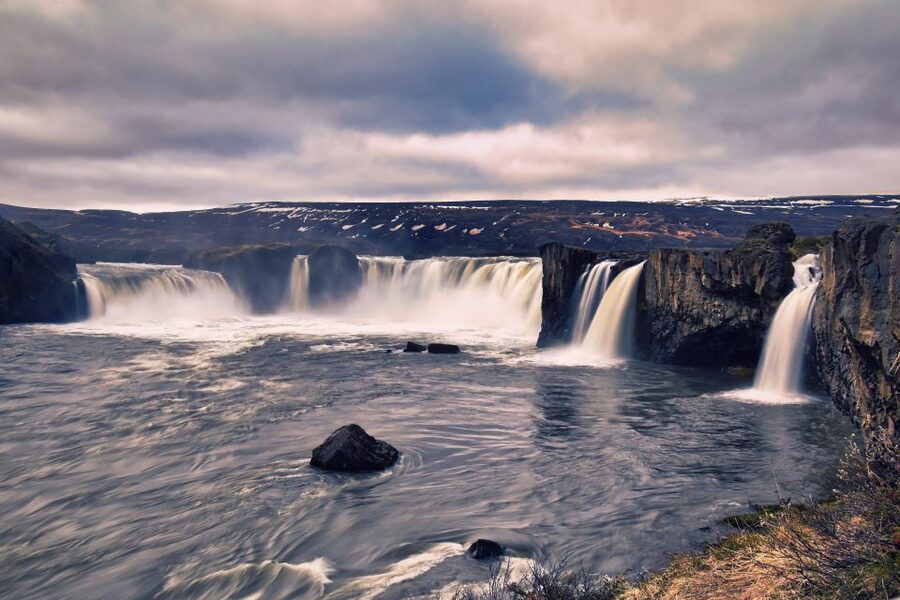 From Akureyri: Godafoss Waterfall Guided Trip with Transfers - Leaving Akureyri by bus or van