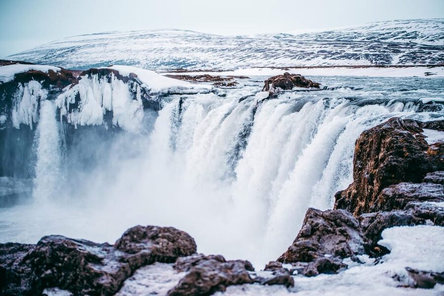 From Akureyri: Goðafoss Waterfall Winter Tour - Pickup in Akureyri and the 45-minute ride