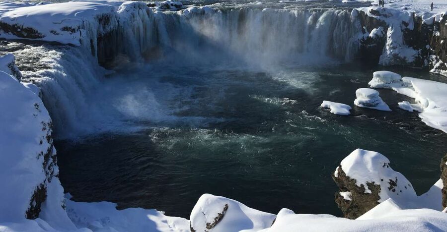 From Akureyri: Lake Myvatn and Godafoss Guided Tour - Godafoss, the waterfall of the gods