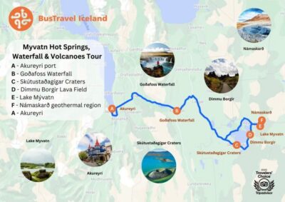 Myvatn Lake, Craters, & Waterfall Tour
