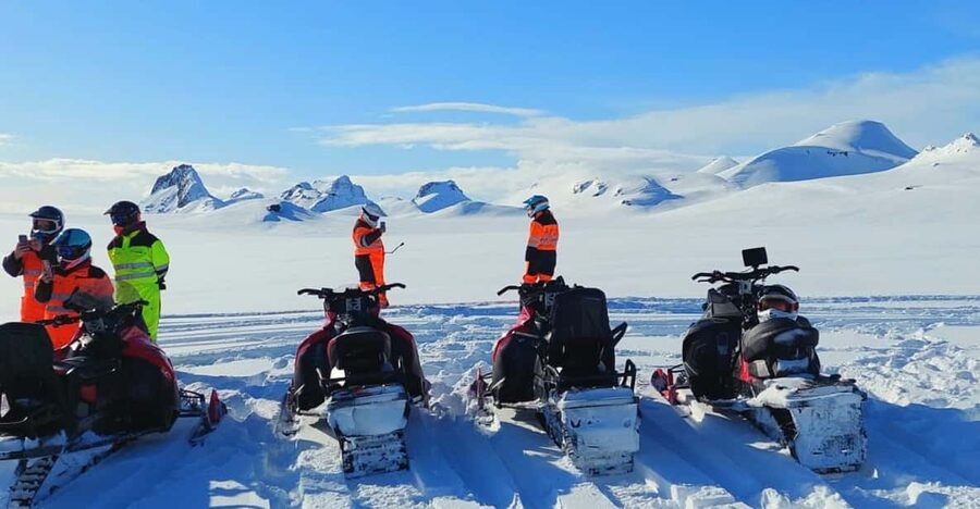 From Geysir: Snowmobile Adventure on Langjökull Glacier - Reaching Langjökull from Skjól