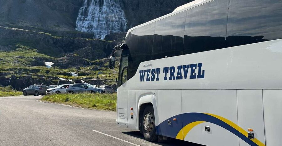 From Isafjordur: Dynjandi Waterfall Guided Day Trip by Bus - Leaving Isafjordur by bus