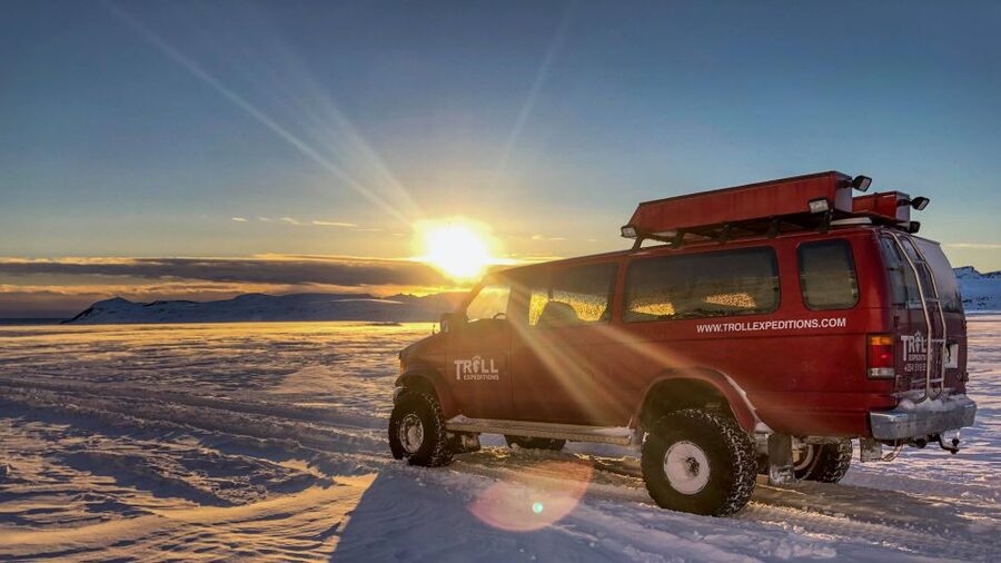 From Jökulsárlón: Crystal Blue Ice Cave Super Jeep Tour - What to wear and pack for three hours outside