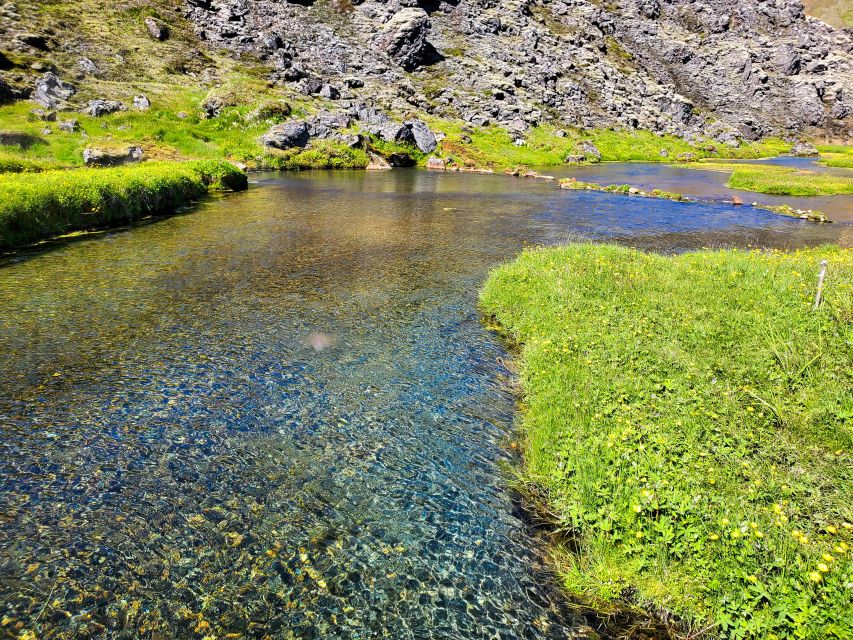 From Reykjavik: Day Tour to Landmannalaugar in a Super Jeep - Hnausapollur and Ljótipollur: volcanic craters with blue water