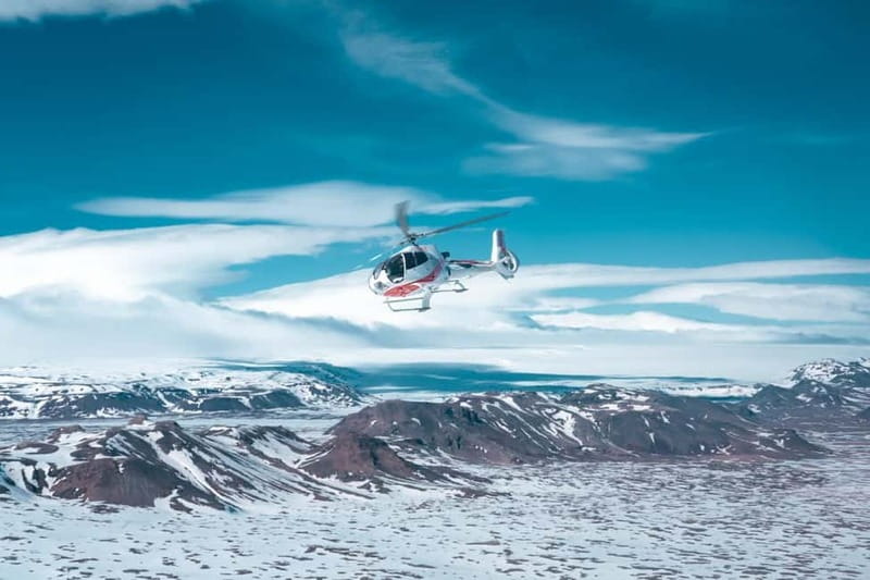 From Reykjavik: Fire And Ice Helicopter Tour with 2 Landings - Þingvellir from the air