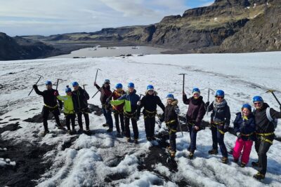 Glacier Hike, South Coast and Waterfalls Day Trip