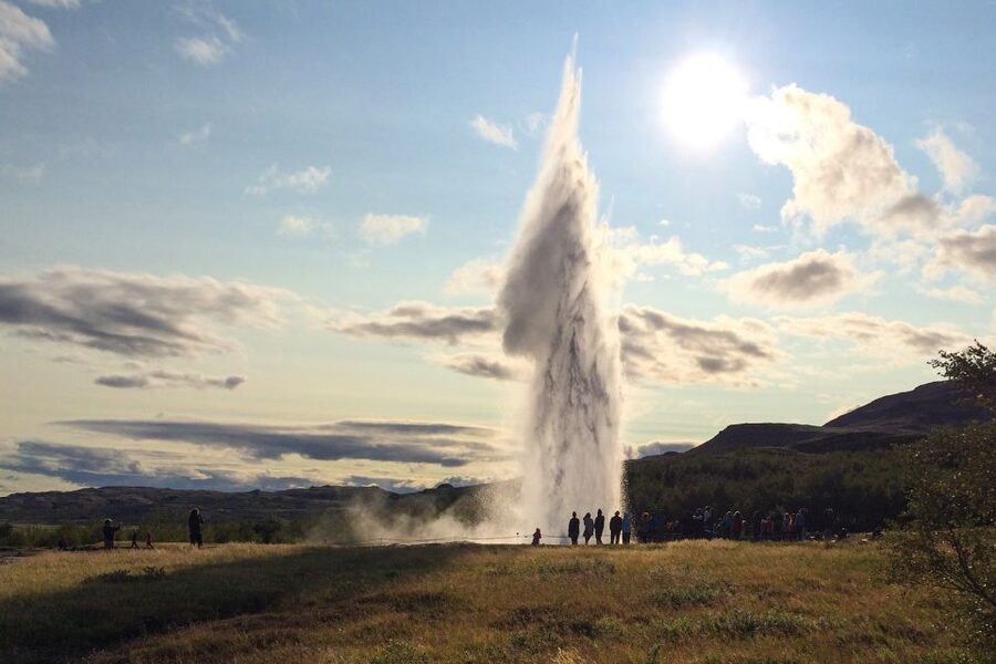 From Reykjavik: Golden Circle and Northern Lights Combo - Geysir and Strokkur: Iceland’s reliable geothermal show
