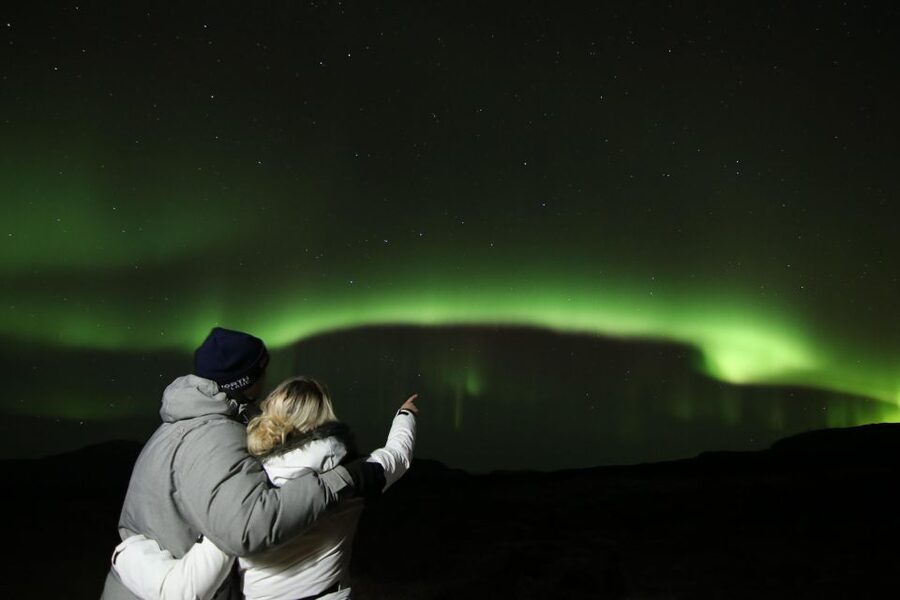 From Reykjavik: Northern Lights Tour with Hot Cocoa & Photos - Leaving Reykjavik after dark