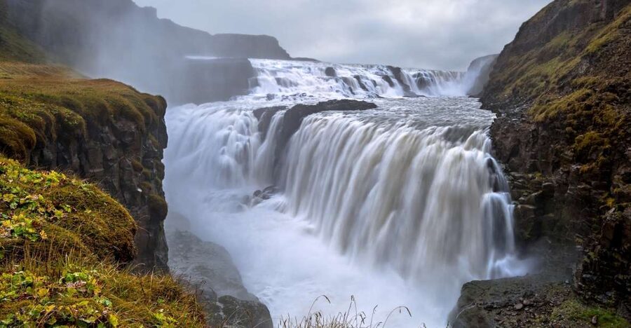 From Reykjavik Port: Golden Circle Shore Excursion - Gullfoss, where the river drops in two stages