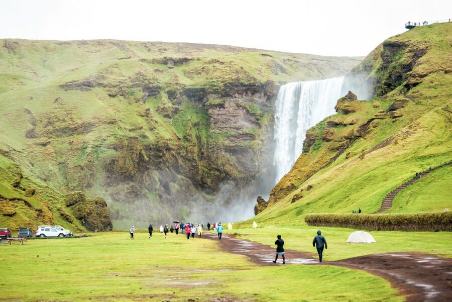 From Reykjavik: South Coast Full-Day Trip - Mýrdalsjökull Glacier and the volcano below
