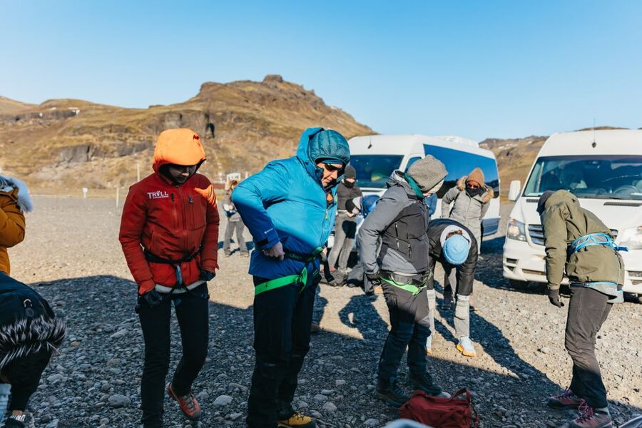 From Reykjavik: South Coast & Glacier Hike - Skógafoss, spray, and the 527-step climb