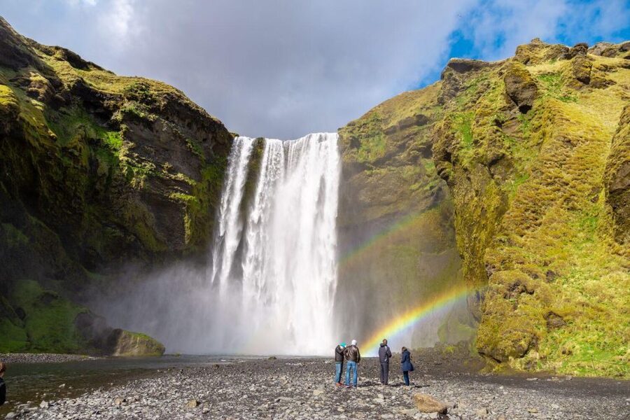 From Reykjavik: South Coast Tour & DC-3 Plane Wreck - Skógafoss, where the water hits hard
