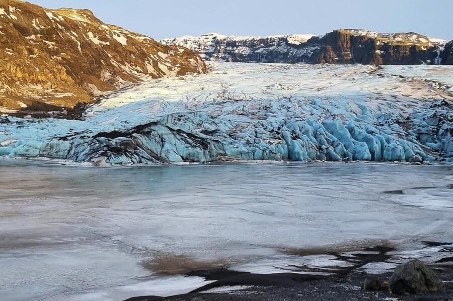 Glacier Hike, South Coast Iceland, Black Beach & Sky Lagoon - Preparing for Sólheimajökull