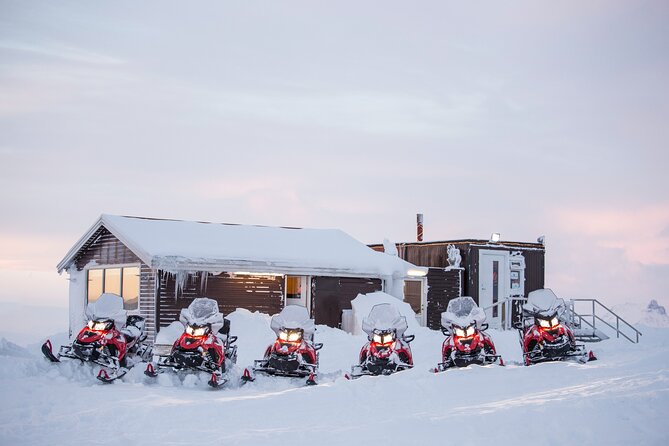 Glacier Snowmobiling from Reykjavik - Getting suited up at base camp