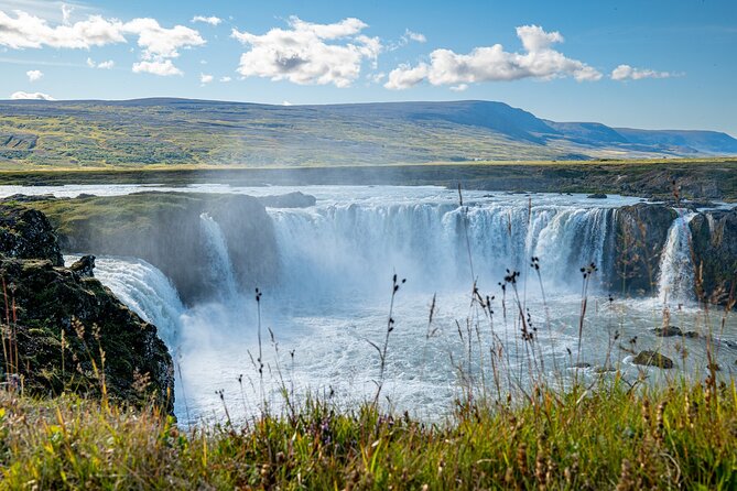 Goðafoss Waterfall from Akureyri Port - The Ride Through Akureyri and the Long Tunnel
