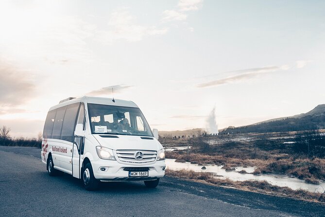 Golden Circle and Kerid Minibus Tour with Blue Lagoon Transfers - Gullfoss, Iceland’s two-level waterfall