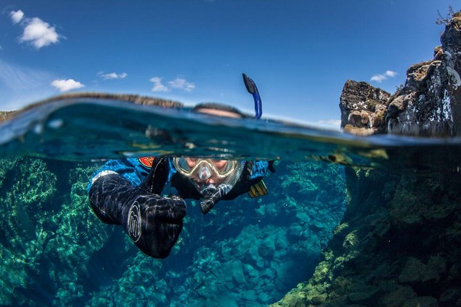 Golden Circle & Silfra Snorkeling Small-Group Supersaver Combo - Kerið Crater adds color and a volcanic finish