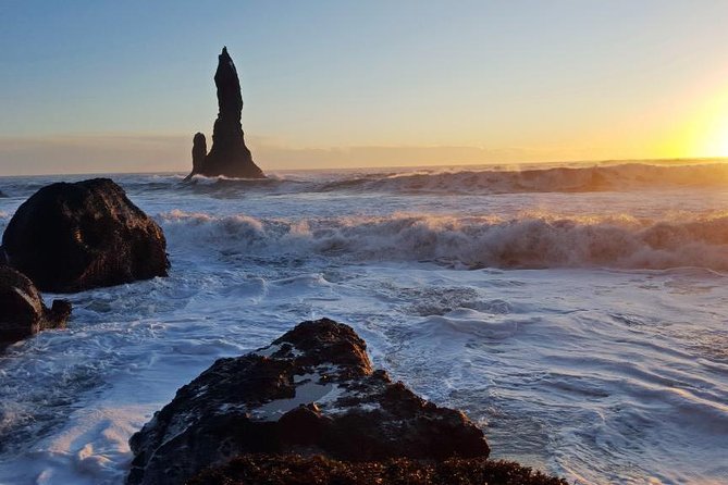 Golden Circle & South Coast. Private Day Tour - Reynisfjara: black sand, basalt, and serious waves