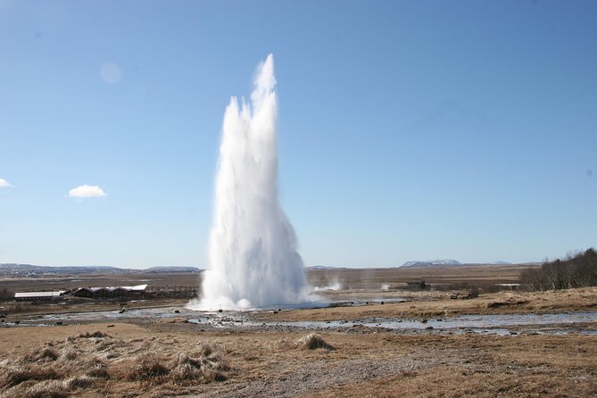 Golden Circle Super-Jeep Tour and Snowmobiling from Reykjavik - Geysir’s steaming ground and erupting Strokkur