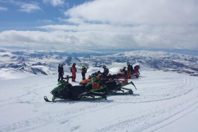 Highland Snowmobiling Tour in Southern Iceland