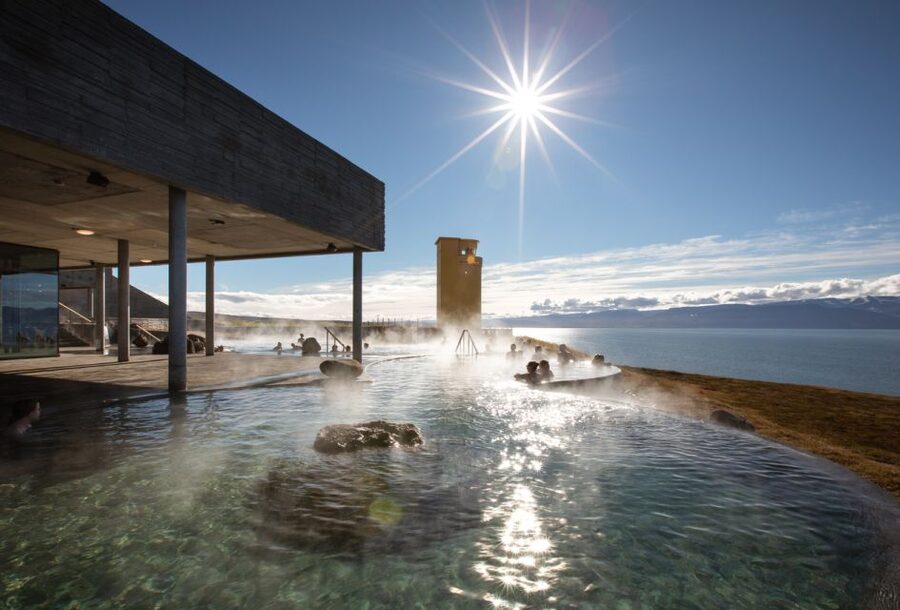 Husavik: GeoSea Geothermal Baths Entrance Ticket - Changing, showering, and getting settled