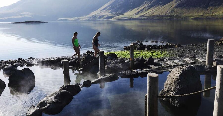 Hvammsvik Hot Springs: Admission Package - The 45-minute drive from Reykjavik