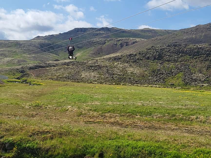 Hveragerdi: Mega Zipline Experience - How it fits with Reykjadalur