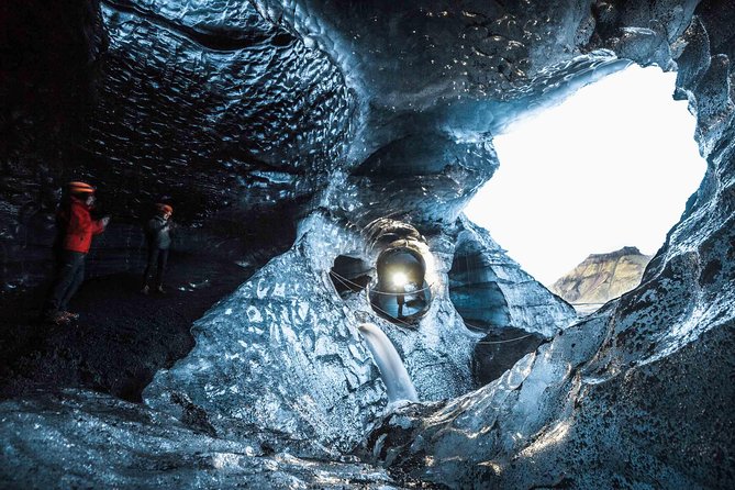 Ice Cave at Katla Volcano - A natural ice cave under Katla