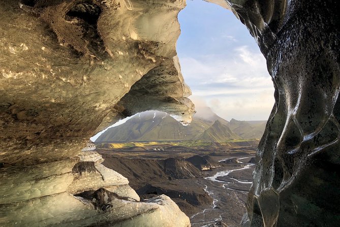 Ice Cave at Katla Volcano - Inside the ice tunnel