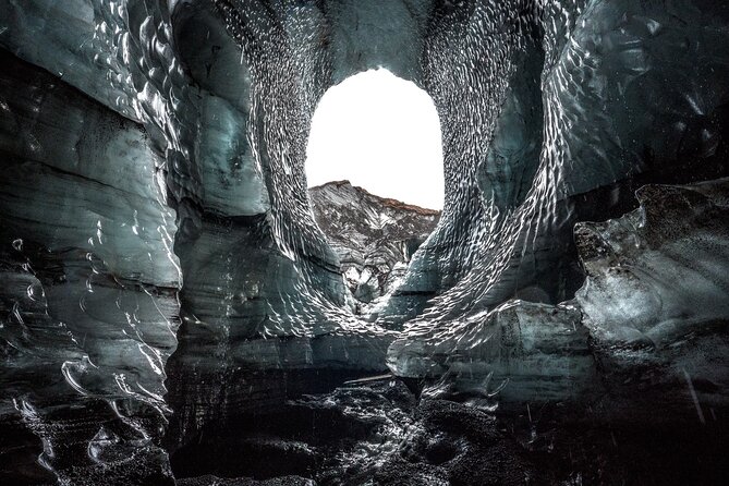 Ice Cave Katla Private Super Jeep Tour from Vík - Walking into Katla’s blue ice