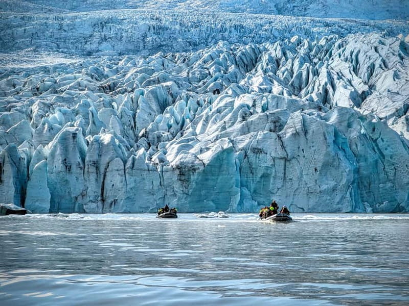 Iceberg Boat Tour, Glacier Hike & Jeep Adventure - Starting at Fjallsarlon Basecamp