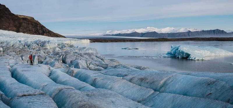 Iceberg Boat Tour, Glacier Hike & Jeep Adventure - Cruising through Fjallsarlon Glacier Lagoon