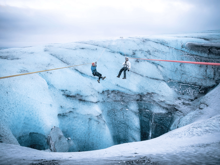 Iceland: Glacier Zip Line Tour with Hike or Ice Cave Visit - Summer on Vatnajokull