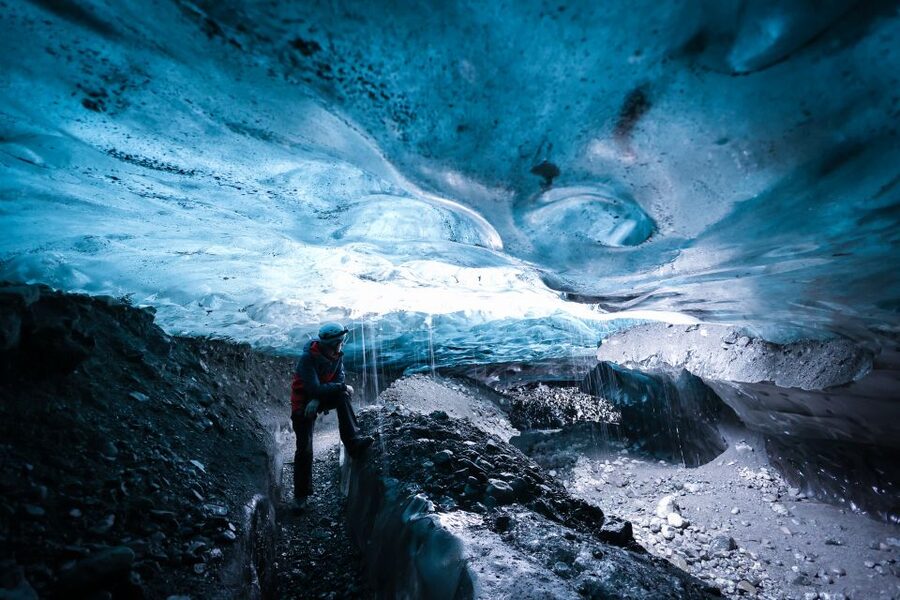 Iceland: Ice Cave Captured with Professional Photos - Entering the Sapphire Ice Cave
