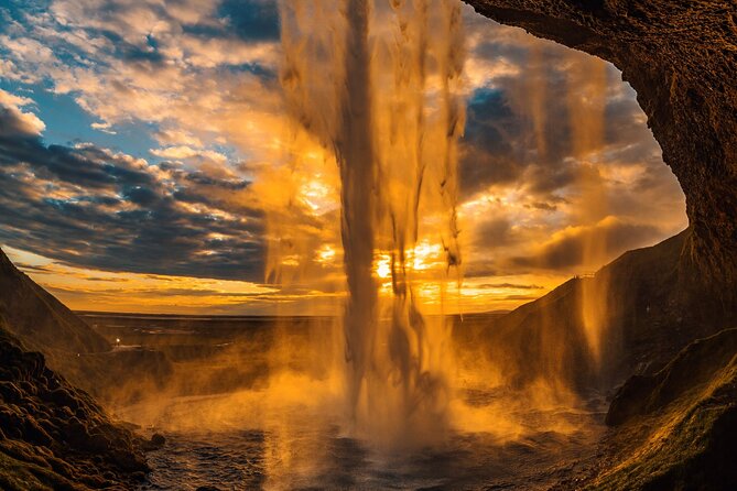 Iceland South Coast Tour with Pickup - Skogafoss, the big waterfall with a 60-meter drop