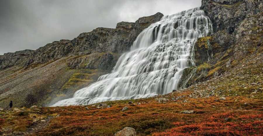 Isafjordur: Dynjandi Waterfall Tour and Icelandic Farm Visit - Walking below the 100-meter Dynjandi waterfall