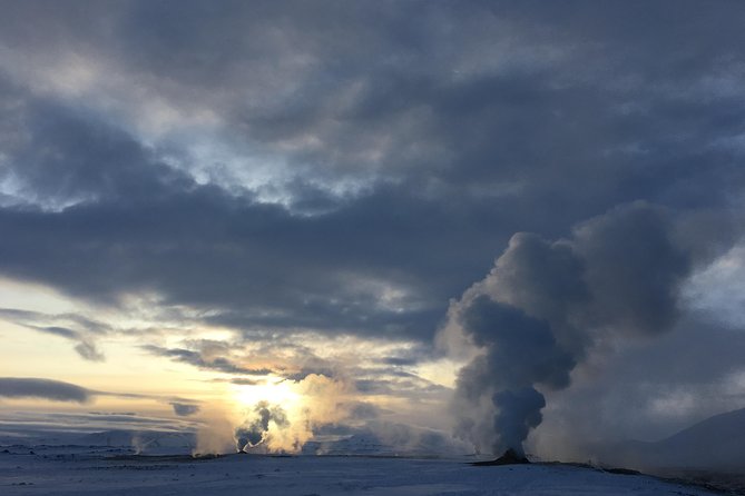Lake Myvatn and Godafoss Waterfall Day Tour from Akureyri - Hverir’s boiling mud and sulfur air