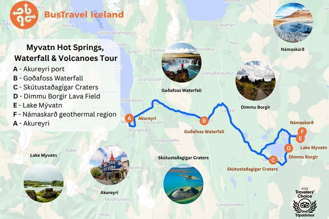 Lake Myvatn, Hot-Springs & Godafoss Waterfall Tour from Akureyri - Goðafoss: a powerful first stop