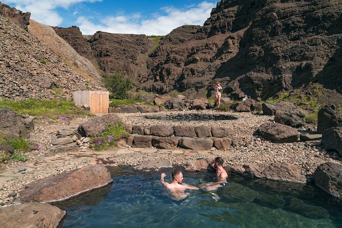 Lava Waterfalls, Sagas & Unique Canyon Baths - Small Group Tour - Husafell, turf houses, and the road toward Langifoss