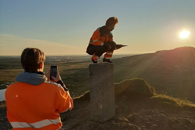 Midnight Sun Adventure on ATV - Following the mountain route from Mosfellsbær