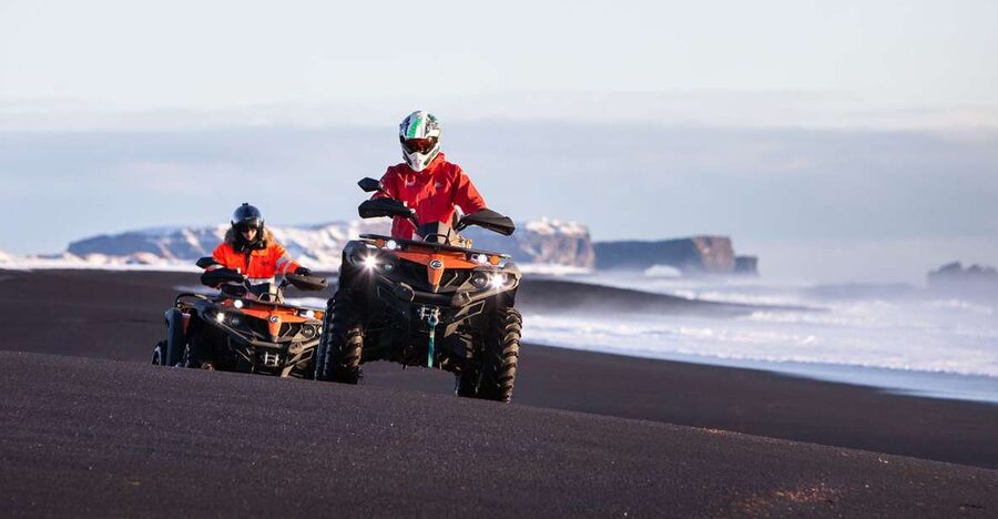 Mýrdalsjökull: South Coast ATV Quad Bike Safari - Black sand, Atlantic wind, and Dyrhólaey