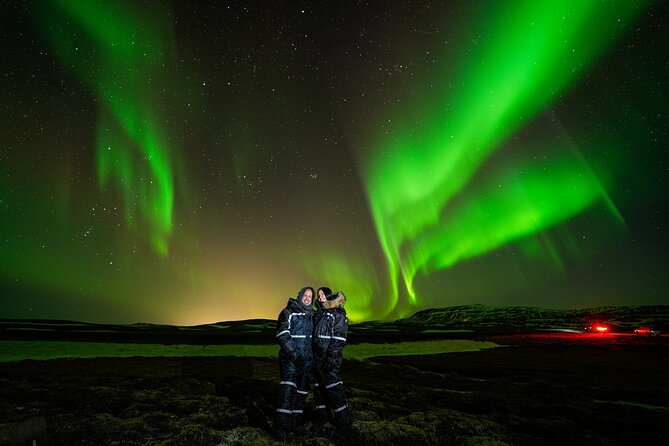 Northern Lights Tour with Photos, Snacks, Warm Snowsuits, Chairs - Waiting beneath the Icelandic sky